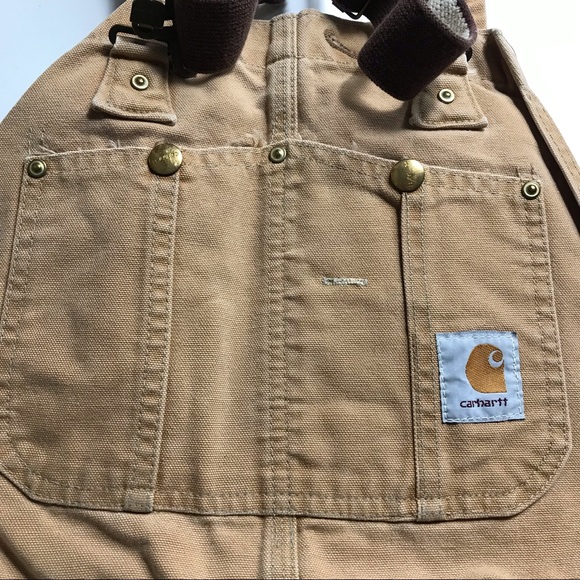 Vintage 90s Carhartt Double Knee Overalls Bib Work Dungaree Size 44 44x30 - Picture 11 of 11